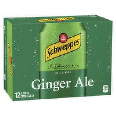 Schweppes - Ginger Ale, 12 Each