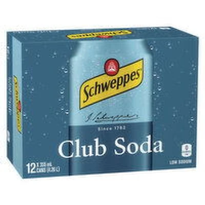 Schweppes - Club Soda, 12 Each