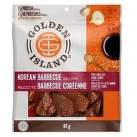 Golden Island - Pork Jerky, Korean BBQ Recipe, 80 Gram