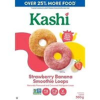Kashi - Strawberry Banana Smoothie Loops Cereal, 360 Gram