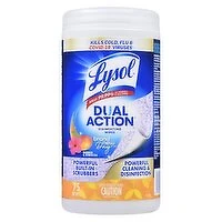 Lysol - Dual Action Brand New Day Disinfecting Wipes Mango & Hibiscus, 75 Each