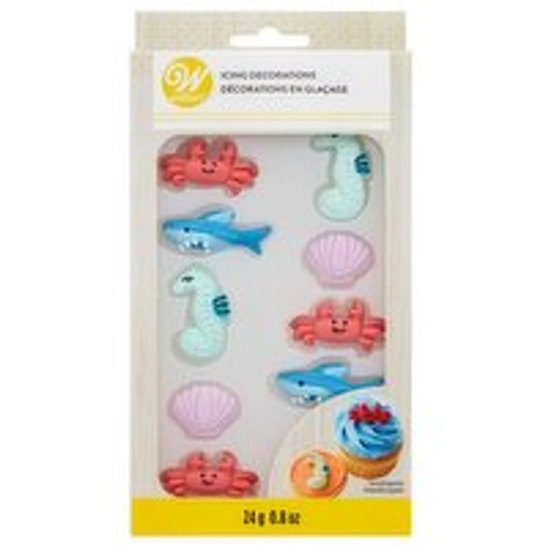 Wilton - Royal Icing Decorations, Sea Life, 12 Each