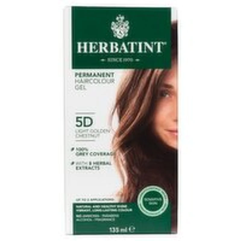 Herbatint - Permanent Haircolour Gel 5D Light Golden Chestnut, 135 Millilitre