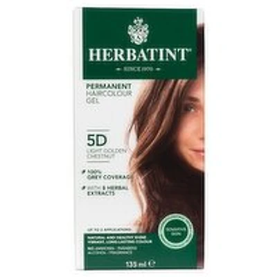 Herbatint - Permanent Haircolour Gel 5D Light Golden Chestnut, 135 Millilitre