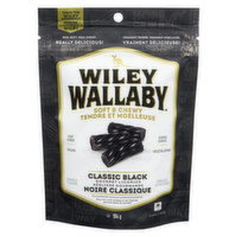 Wiley Wallaby - Wiley Wallaby Black Licorice, 184 Gram