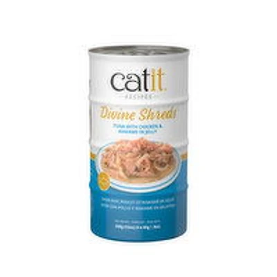 Cat it - Catit Divine Shreds Tuna with Chicken & Wakame in Jelly, 4 Each