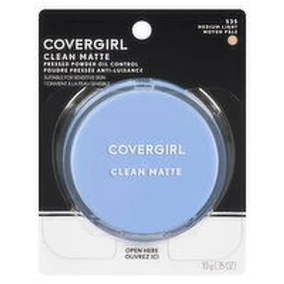 Cover Girl - Clean Matte Pressed Powder - Medium LIght, 10 Gram