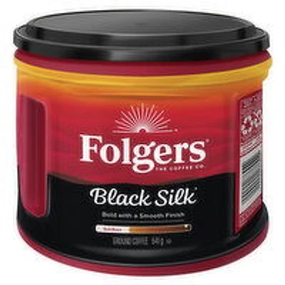 Folgers - Black Silk Ground Coffee, Dark Roast, 641 Gram