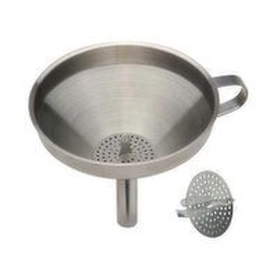 Norpro - Stainless Steel Funnel With Strainer, 1 Each