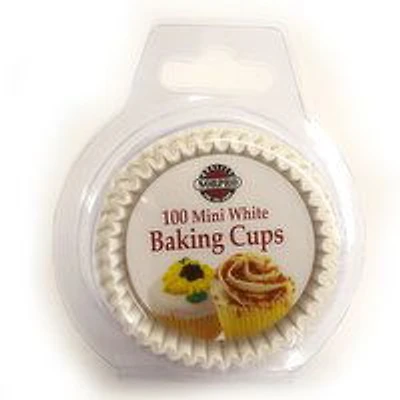 Norpro - Mini Bake Cup Liners - White, 100 Each
