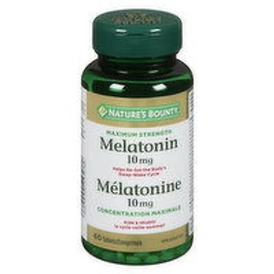 Nature's Bounty - Maximum Strength Melatonin 10mg, 60 Each