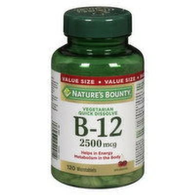 Nature's Bounty - B-12 Sublingual 2500 mcg, 120 Each