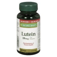 Nature's Bounty - Lutein 20mg Gel, 60 Each