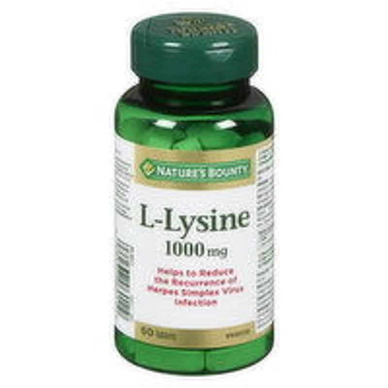Nature's Bounty - L-Lysine 1000Mg, 60 Each
