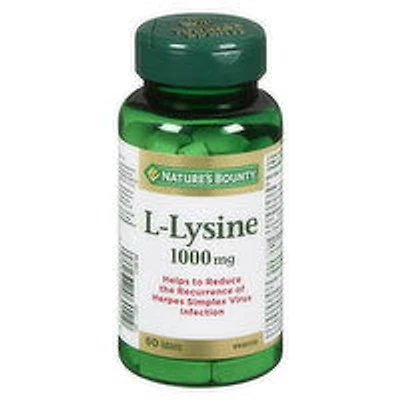 Nature's Bounty - L-Lysine 1000Mg, 60 Each