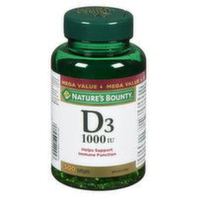 Nature's Bounty - Vitamin D3 Softgels - 1000IU, 500 Each