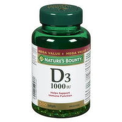 Nature's Bounty - Vitamin D3 Softgels - 1000IU, 500 Each