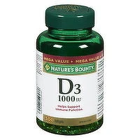 Nature's Bounty - Vitamin D3 Softgels - 1000IU, 500 Each
