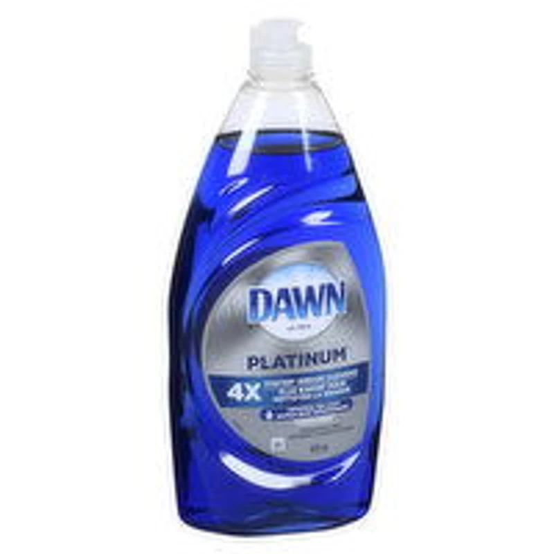 Dawn - Ultra Platinum Dishwashing Liquid, Refreshing Rain Scent, 825 Millilitre