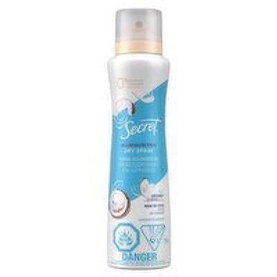 Secret - Dry Spray Coconut Hemp Seed, 116 Gram