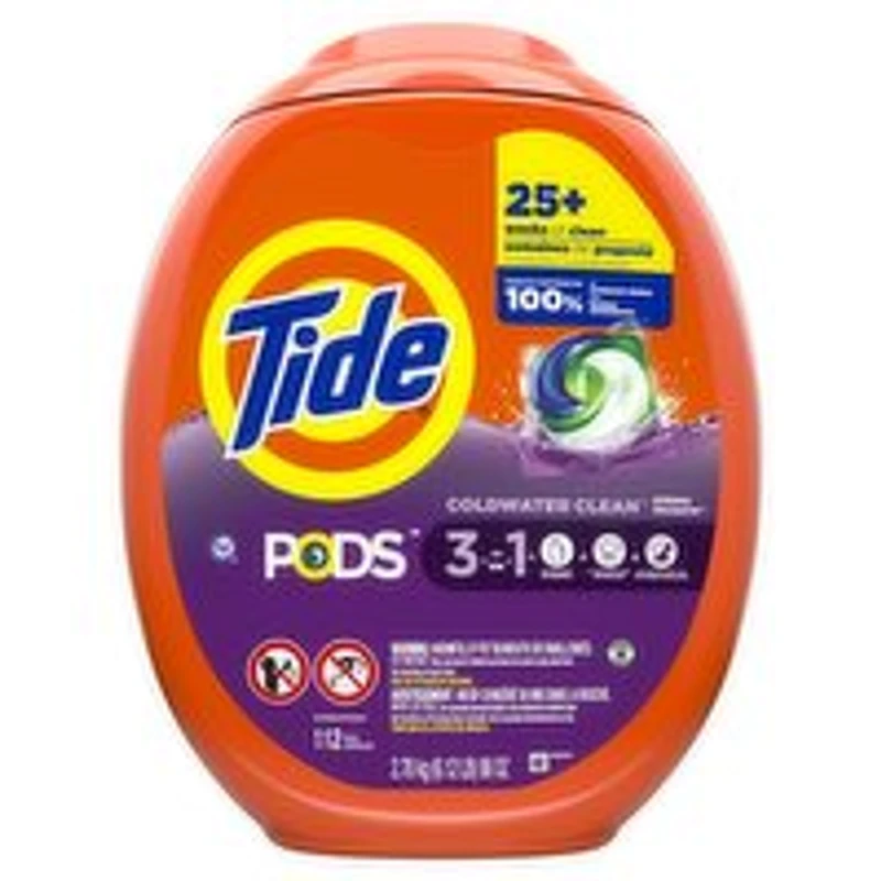 Tide - Laundry Detergent Pods, 3 in 1 Coldwater Clean Spring Meadow, 112 Each