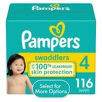 Pampers - Swaddlers Diapers Size 4, 116 Each
