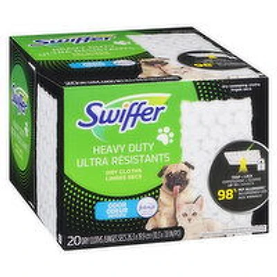Swiffer - Heavy Duty Dry Cloths, Odour Defense, 20 Each