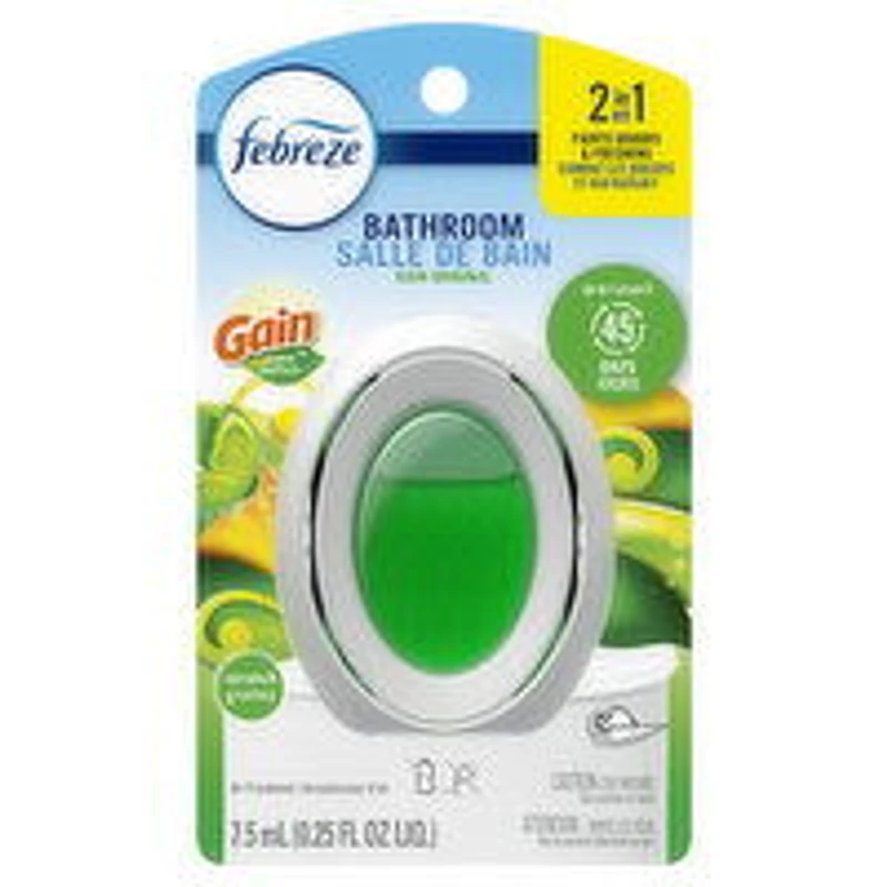 Febreze - Bathroom 1ct Gain Original Scent Air Freshener, 7.5 Millilitre