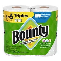 Bounty - Select-a-Size Paper Towel 2=6 Triples, 2 Each