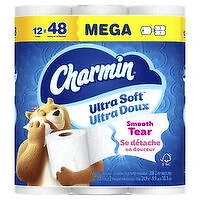 CHARMIN - Ultra Soft Mega Roll 5/12 Mega Roll, 12 Each