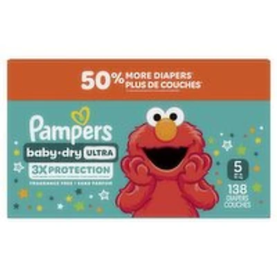 Pampers - Baby Dry Ultra - Size 5, 138 Each