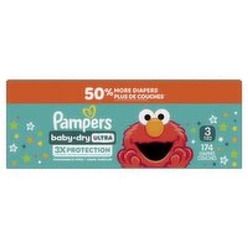 Pampers - Baby Dry Ultra - Size3, 174 Each