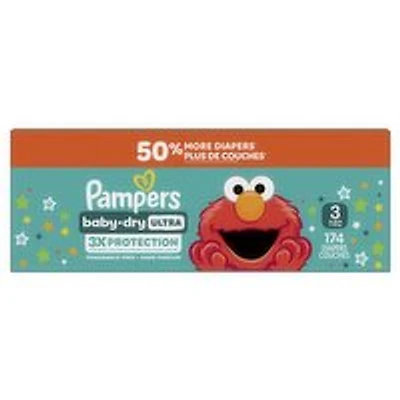Pampers - Baby Dry Ultra - Size3, 174 Each