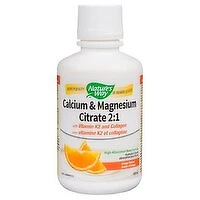 Nature's Way - Calcium Magnesium Citrate 2:1 with K2 Orange, 500 Millilitre