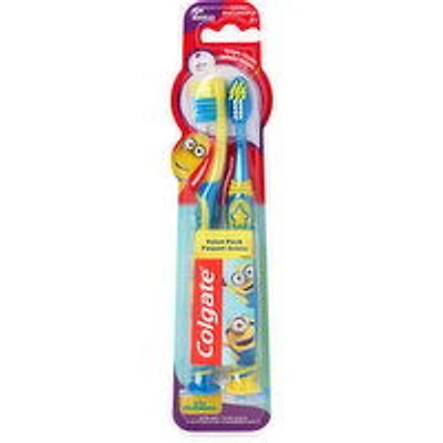Colgate - Kids Minions Toothbrushes - Extra Soft, 2 Each
