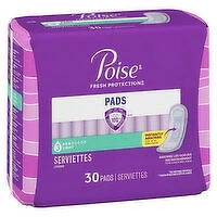 Poise - Ultra Thin Pads  - Light Absorbency, 30 Each