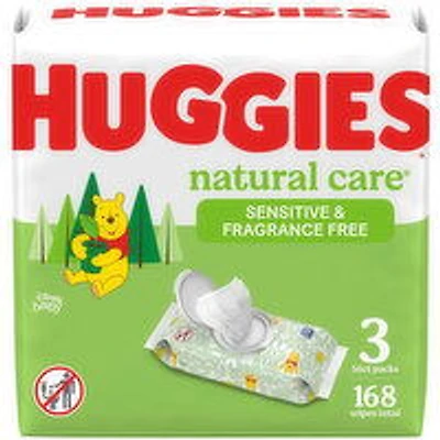 Huggies - Natural Care Wipes, 3 Each