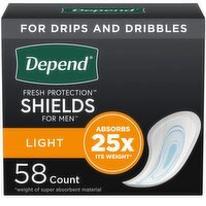 Depend - Depend Shield For Men, 58 Each