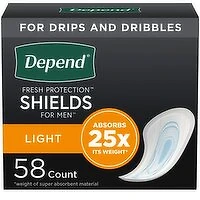 Depend - Depend Shield For Men, 58 Each