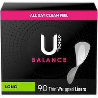 KOTEX - U By Kotex Balance Daily Liner, Long, 90 Each
