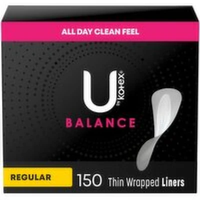 KOTEX - Barely There Liners, Regular Jumbo, 150 Each