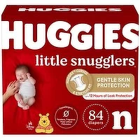 Huggies - Huggies Little Snug Diapers Giga NBorn, 84 Each