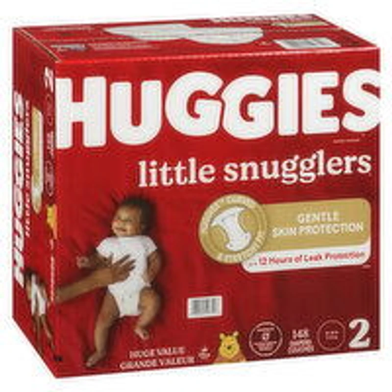Huggies - Little Snugglers Diapers Step 2 Mega, 148 Each