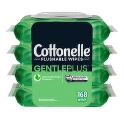 Cottonelle - Gentleplus Flushable Wipes, 4 Each
