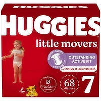 Huggies - Littlemovers Megacol S7, 68 Each