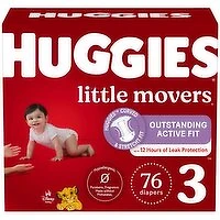 Huggies - Little Move Dpr S3 76 Giga, 76 Each