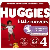 Huggies - Little Mover Diaper Giga Size 4, 66 Each