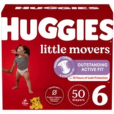 Huggies - Little Mover Diaper Giga Size 6, 50 Each