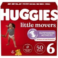 Huggies - Little Mover Diaper Giga Size 6, 50 Each
