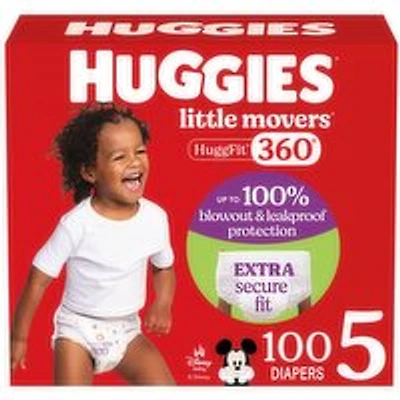 Huggies - Little Movers HuggFit 360  - Size 5, 100 Each